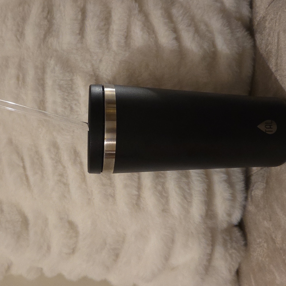 TAL 24oz  Black Tumbler with Straw